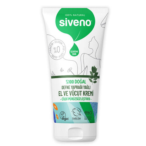 Siveno - Siveno Defne Yaprağı Yağlı El ve Vücut Kremi 50 ml