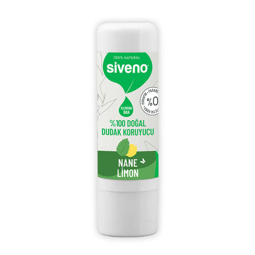 Siveno - Siveno Doğal Dudak Koruyucu Nane ve Limon 6 gr
