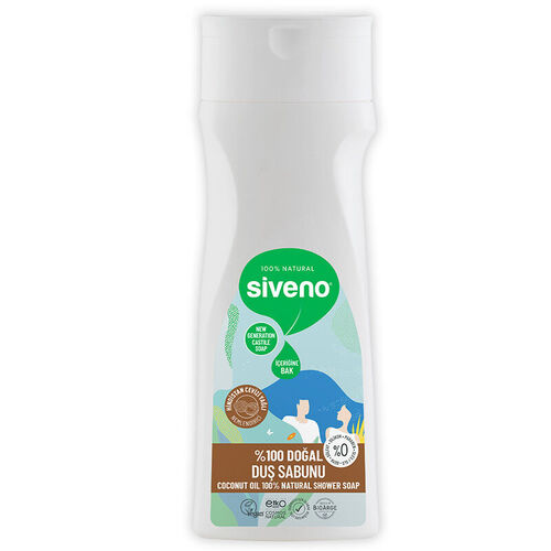 Siveno - Siveno Doğal Duş Sabunu Hindistan Cevizi Yağlı 300 ml