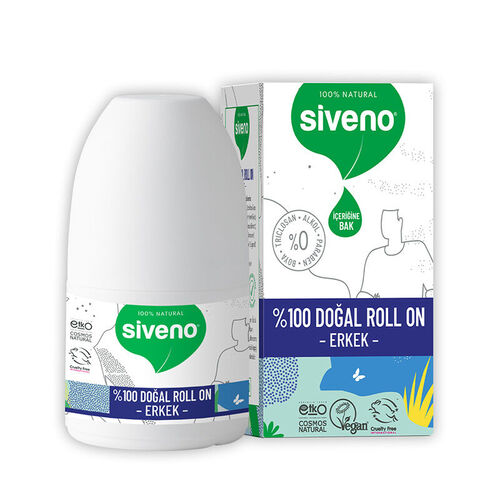 Siveno - Siveno Doğal Erkekler için Roll-On 50 ml