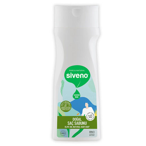 Siveno - Siveno Zeytinyağlı Doğal Saç Sabunu Erkekler için 300 ml