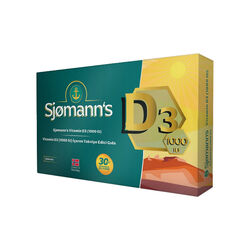 EasyVit - Sjomann’s Vitamin D3 1000 IU İçeren Takviye Edici Gıda 30 Adet Çiğnenebilir Jel Form
