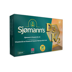 EasyVit - Sjomann’s Vitamin D3 ve K2 İçeren Takviye Edici Gıda 30 Adet Çiğnenebilir Jel Form