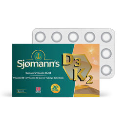 EasyVit - Sjomann’s Vitamin D3 ve K2 İçeren Takviye Edici Gıda 30 Adet Çiğnenebilir Jel Form