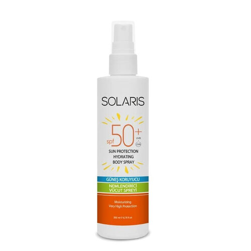 Solaris - Solaris Güneş Koruyucu Nemlendirici Vücut Spreyi SPF 50 200 ml