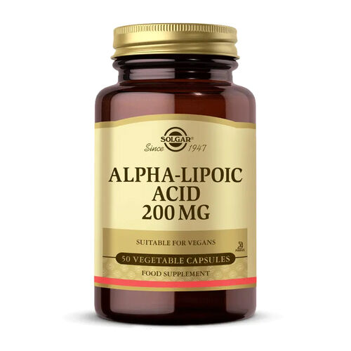 Solgar - Solgar Alpha Lipoic Acid 200 mg 50 Kapsül