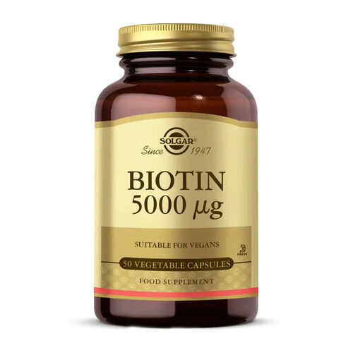 Solgar - Solgar Biotin 5000 mcg 50 Kapsül