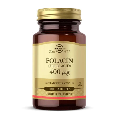 Solgar - Solgar Folic Acid (Folacin) 400 mcg 100 Tablet