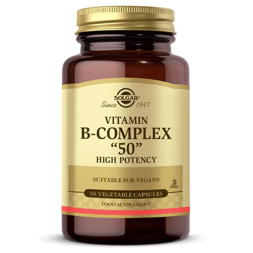 Solgar - Solgar Vitamin B-Complex 50 - 50 Bitkisel Kapsül