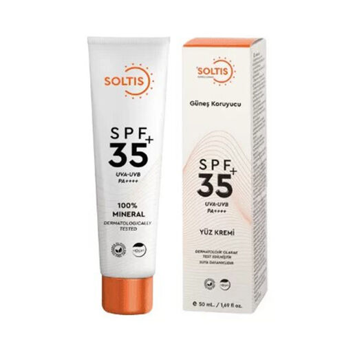 Soltis - Soltis %100 Mineral Filtreli SPF35+ Güneş Koruyucu Krem 50 ml