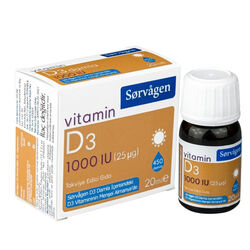 Sorvagen - Sorvagen Vitamin D3 1000 IU Damla 20 ml