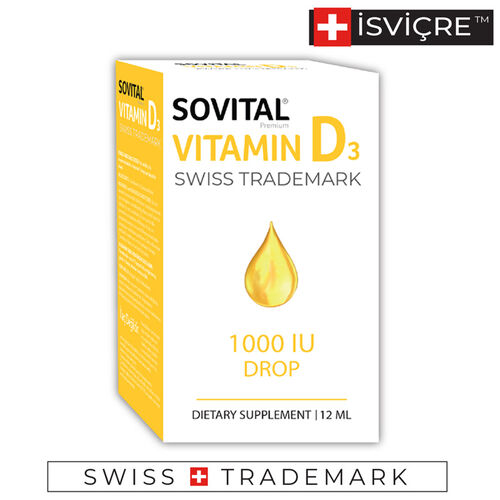 Sovital - Sovital D3 Vitami 100 IU Damla 12 ml