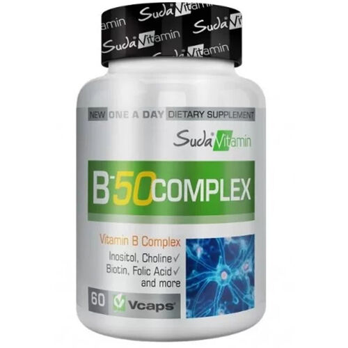 Suda Vitamin - Suda Vitamin B-50 Complex 60 Bitkisel Kapsül