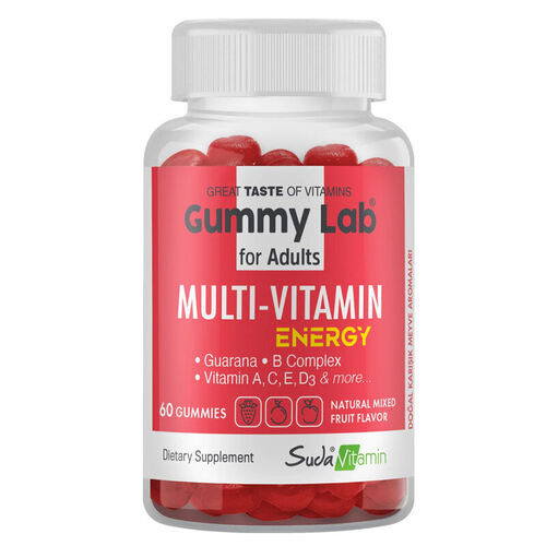 Suda Vitamin - Suda Vitamin Gummy Lab Multivitamin Energy 60 Gummy