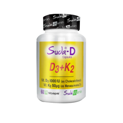 Suda Vitamin - Suda Vitamin Suda-D D3+K2 Takviye Edici Gıda 60 Kapsül