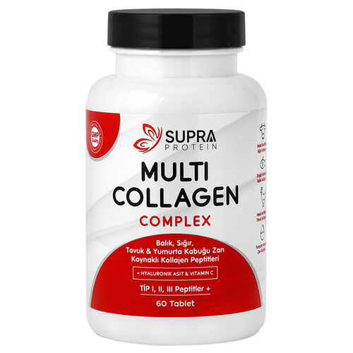 Supra Protein - Supra Protein Multi Kolajen Complex Takviye Edici Gıda 60 Tablet