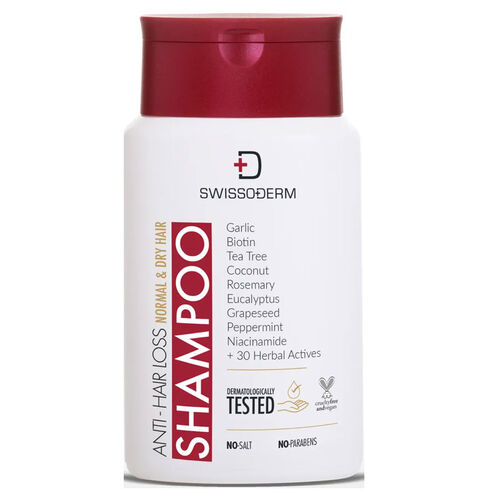 Swissoderm - Swissoderm Saç Dökülmesine Karşı Şampuan 300 ml - Normal Kuru Saç Tipi