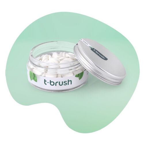 T-Brush - T-Brush Nane Aromalı Florürlü Diş Macunu 90 Tablet