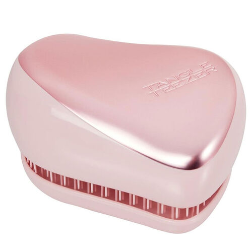 Tangle Teezer - Tangle Teezer Compact Styler Pink Matte Chrome Saç Fırçası