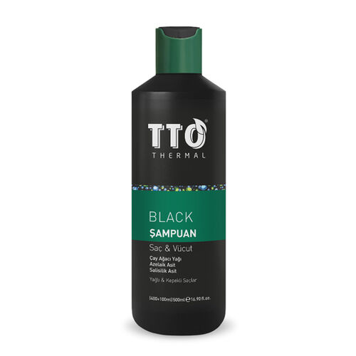 TTO - TTO Black Saç ve Vücut Şampuanı 400+100 ml