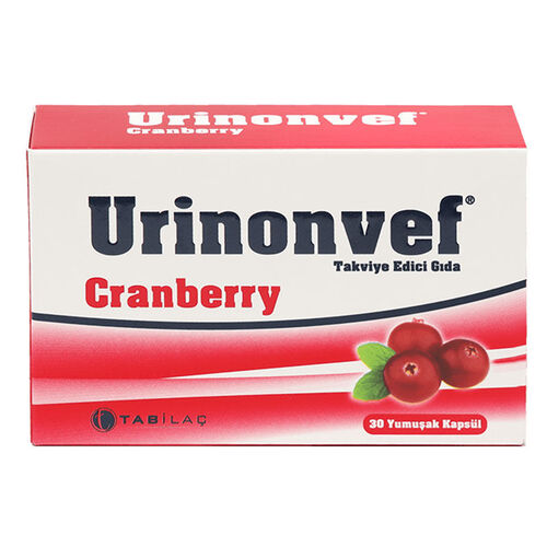 TAB İlaç Sanayi A.Ş - Urinonvef Cranberry 30 Kapsül