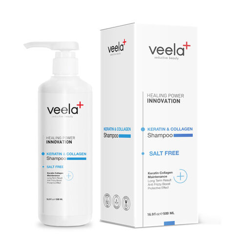 Veela - Veela Yıpranmış Saçlar İçin Kolajen ve Keratin Bakım Şampuanı 500 ml