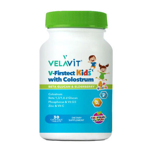 Velavit - Velavit V-Firstect Kids with Colostrum Takviye Edici Gıda 30 Kapsül