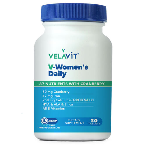 Velavit - Velavit V-Womens Daily Takviye Edici Gıda 30 Tablet