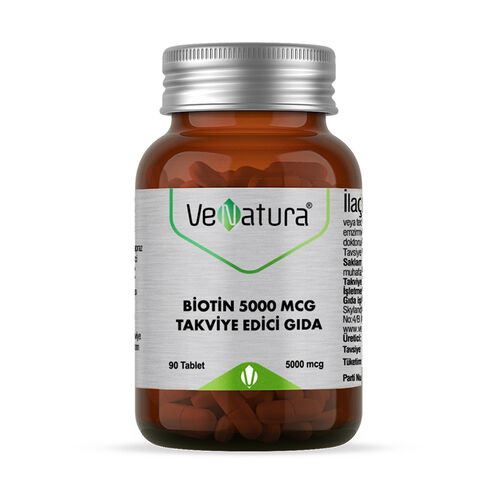 VeNatura - VeNatura Biotin 5000 mcg 90 Tablet