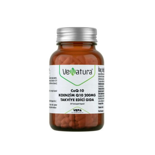 VeNatura - Venatura CoQ-10 Koenzim Q10 200 mg Takviye Edici Gıda 30 Kapsül