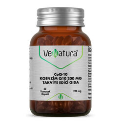 VeNatura - Venatura CoQ-10 Koenzim Q10 200 mg Takviye Edici Gıda 30 Kapsül