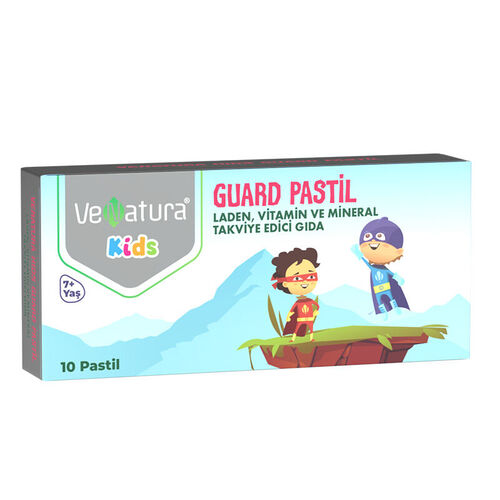 VeNatura Kids Guard Pastil, Vitamin ve Mineral Takviye Edici Gıda 10 Pastil