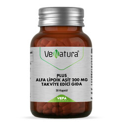 VeNatura - Venatura Plus Alfa Lipoik Asit 200 mg Takviye Edici Gıda 30 Kapsül