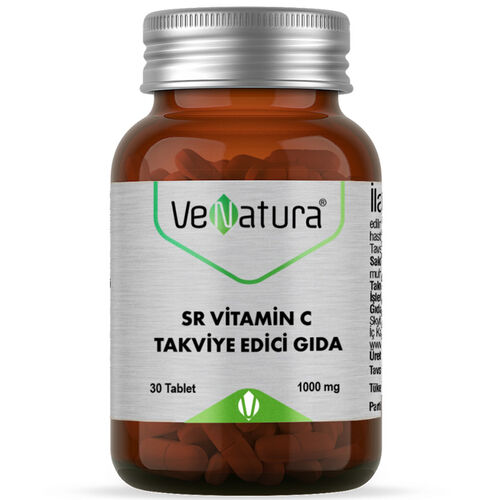 VeNatura - VeNatura SR Vitamin C 1000 mg Takviye Edici Gıda 30 Tablet
