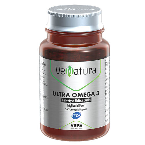 VeNatura - VeNatura Ultra Omega 3 Takviye Edici Gıda 30 Kapsül