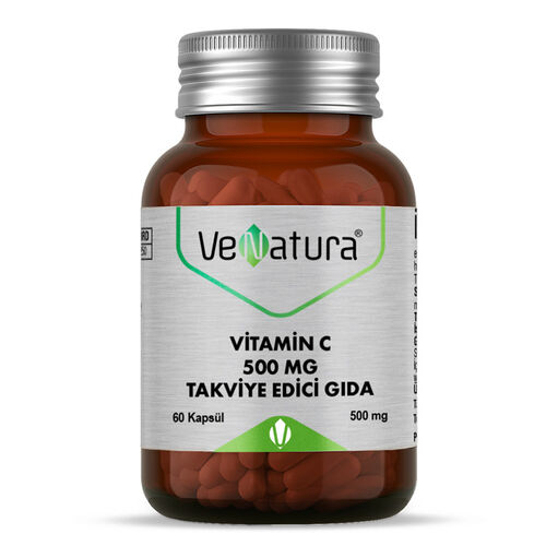 VeNatura - VeNatura Vitamin C 500 MG Takviye Edici Gıda 60 Kapsül