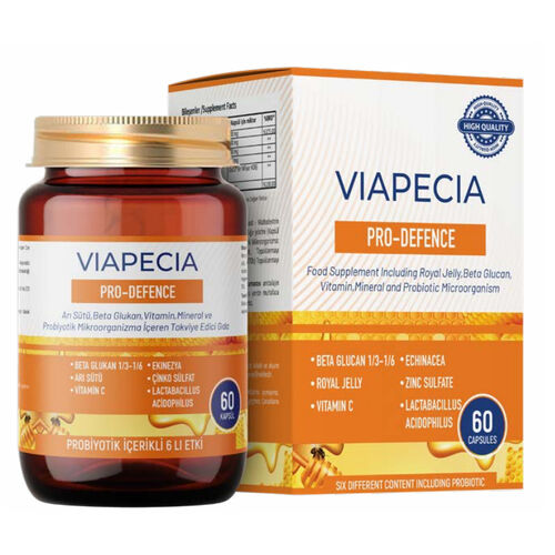 Viapecia - Viapecia Pro-Defence Takviye İçeren Gıda 60 Kapsül