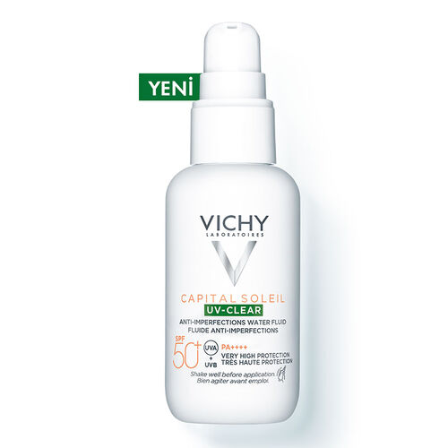 Vichy - Vichy Capital Soleil UV-Clear Spf 50 Fluid Güneş Koruyucu 40 ml