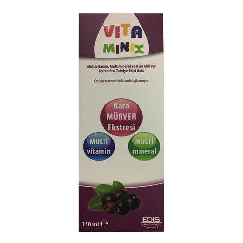 Edis Pharma - Vita Minix Multivitamin İçerikli Sıvı Takviye Edici Gıda 150 ml