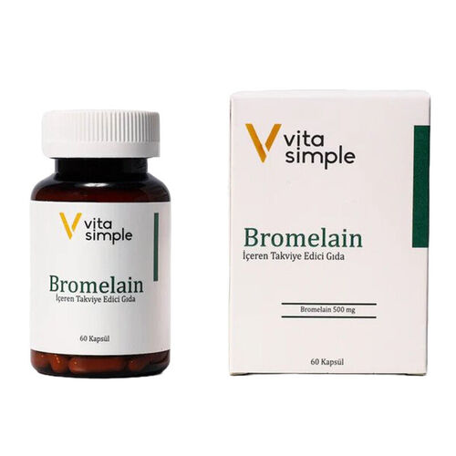 Vita Simple - Vita Simple Bromelain İçeren Takviye Edici Gıda 60 Kapsül
