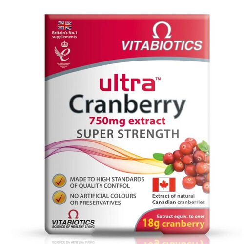 Vitabiotics - Vitabiotics Ultra Cranberry 750 mg Extract 30 Tablet