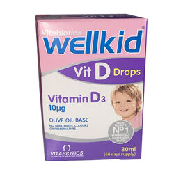 Vitabiotics - Vitabiotics Wellkid Vit Drops Vitamin D3 Takviye Edici Gıda 30 ml