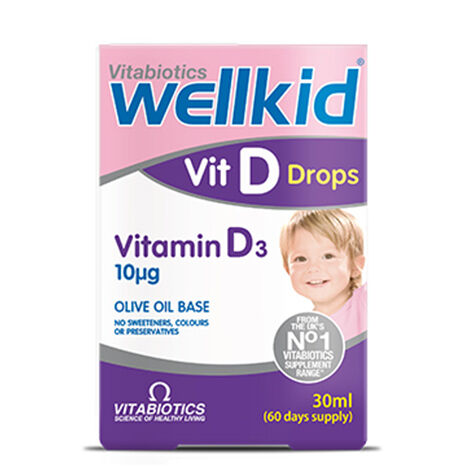 Vitabiotics - Vitabiotics Wellkid Vit Drops Vitamin D3 Takviye Edici Gıda 30 ml