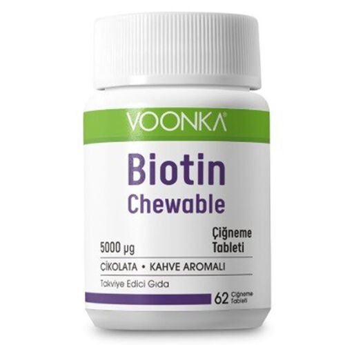 Voonka - Voonka Biotin Chewable Takviye Edici Gıda 62 Tablet