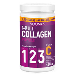 Voonka - Voonka Multi Collagen Powder Vitamin C İçeren Takviye Edici Gıda 450 gr