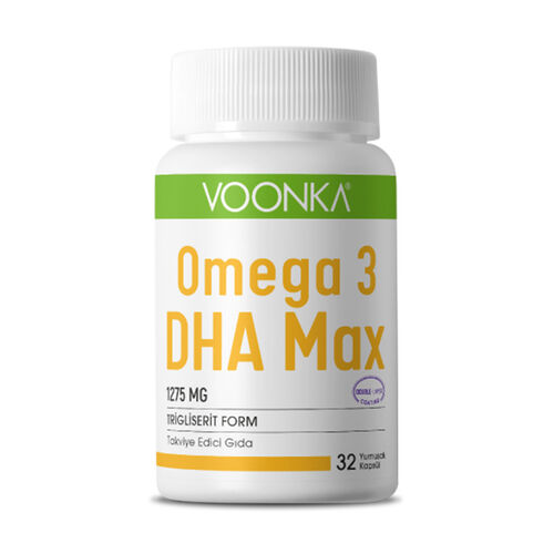 Voonka - Voonka Omega 3 DHA Max Takviye Edici Gıda 32 Yumuşak Kapsül