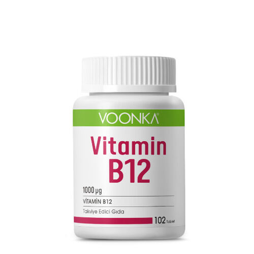 Voonka - Voonka Vitamin B12 İçerikli Takviye Edici Gıda 102 Tablet
