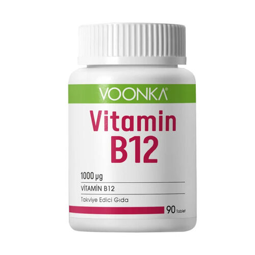 Voonka - Voonka Vitamin B12 İçerikli Takviye Edici Gıda 90 Tablet