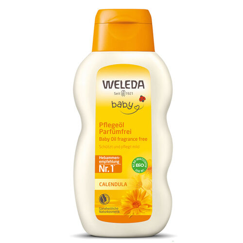 Weleda - Weleda Calendula Organik Parfümsüz Bebek Yağı 200 ml