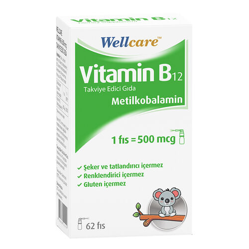 Wellcare - Wellcare Vitamin B12 500mcg 5 ml - 62 Puff